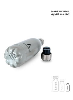 Atlasware Water Bottle with a Capacity of 350 ml, Stainless Steel Water Bottle that keeps Cold for 34 Hours and Keeps Heat for 12 Hours, Grey  - Image 5