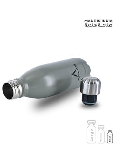 Atlasware Water Bottle with a Capacity of 350 ml, Stainless Steel Water Bottle that keeps Cold for 34 Hours and Keeps Heat for 12 Hours, Grey  - Image 4