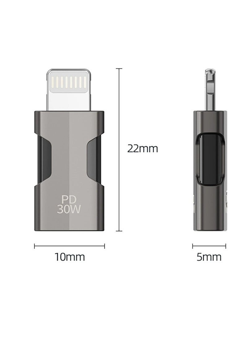 CMGTYYD - Type C to USB Adapter, USB Type C Female to Lightning Male Adapter, Compatible with cellphone, iPad, Computer, Ntebook, Laptop and more Type C devices - Image 1