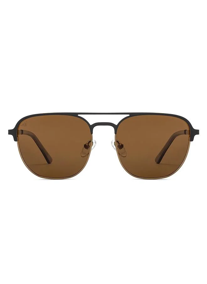 فينسينت تشيس Full Rim Rectangular Future Classics Branded Latest And Stylish Sunglasses Polarized And 100% UV Protected Unisex Small VC S16553