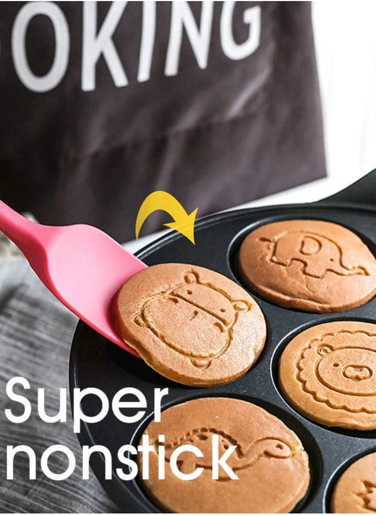 Reko - Pancake Pan Pancake Griddle with 7 Flapjack Animals Molds Pancake Maker Skillet Non-stick Breakfast Pan for Pancake - Multicolor - Image 1