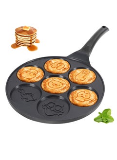 Reko Pancake Pan Pancake Griddle with 7 Flapjack Animals Molds Pancake Maker Skillet Non-stick Breakfast Pan for Pancake - Multicolor  - Image 1
