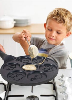 Reko Pancake Pan Pancake Griddle with 7 Flapjack Animals Molds Pancake Maker Skillet Non-stick Breakfast Pan for Pancake - Multicolor  - Image 5