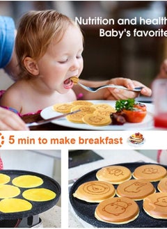 Reko Pancake Pan Pancake Griddle with 7 Flapjack Animals Molds Pancake Maker Skillet Non-stick Breakfast Pan for Pancake - Multicolor  - Image 4