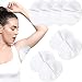 Hercicy 4 Pairs Underarm Sweat Pads Reusable Armpit Absorbing Guards Washable with Shoulder Strap Under Arm Breathable Absorbent Sweat Protectors Pads Guards for Women and Men(White) - Image 2