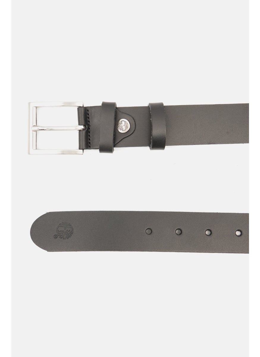 Timberland Men Leather Belt, Black  - Image 2