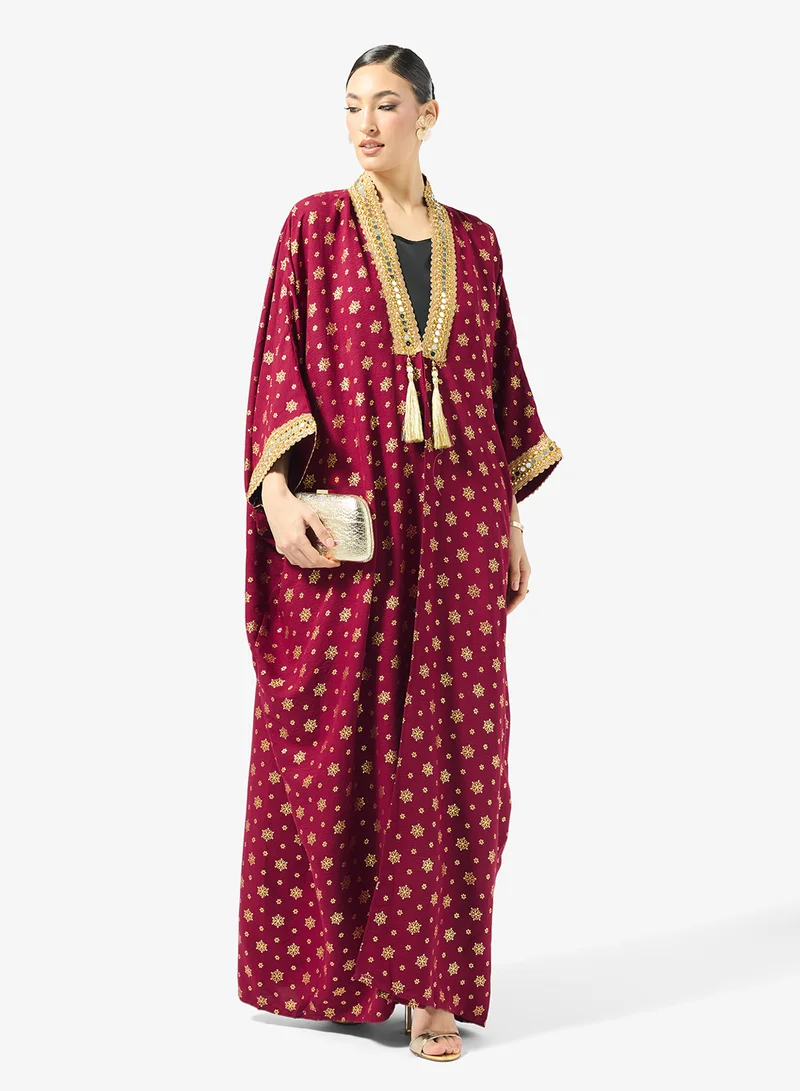 Golden Apple  Golden Printed Abaya for Women | Best Price UAE