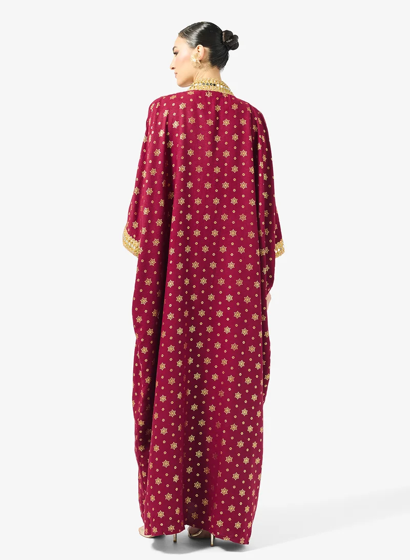Golden Apple  Golden Printed Abaya for Women | Best Price UAE