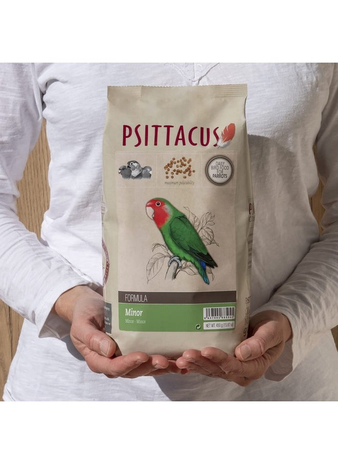 PSITTACUS - Minor 1 Lb | Complete Pellet Diet For Lovebirds, Parrotlets And Green Cheeks | Premium Food For Birds, 100% NoGmo - Image 1