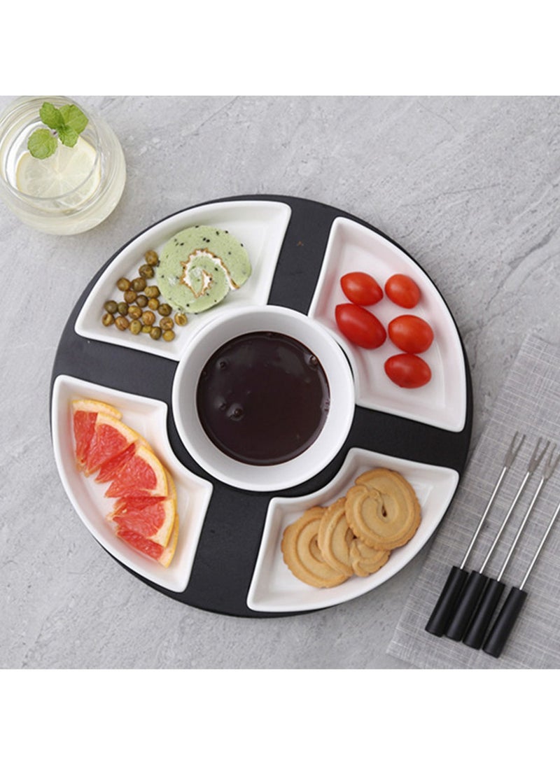General DIY Cheese Hot Pot Cheese Heating Insulation Furnace, Chocolate Hot Pot Melting Furnace Hot Pot Set (White)  - Image 2