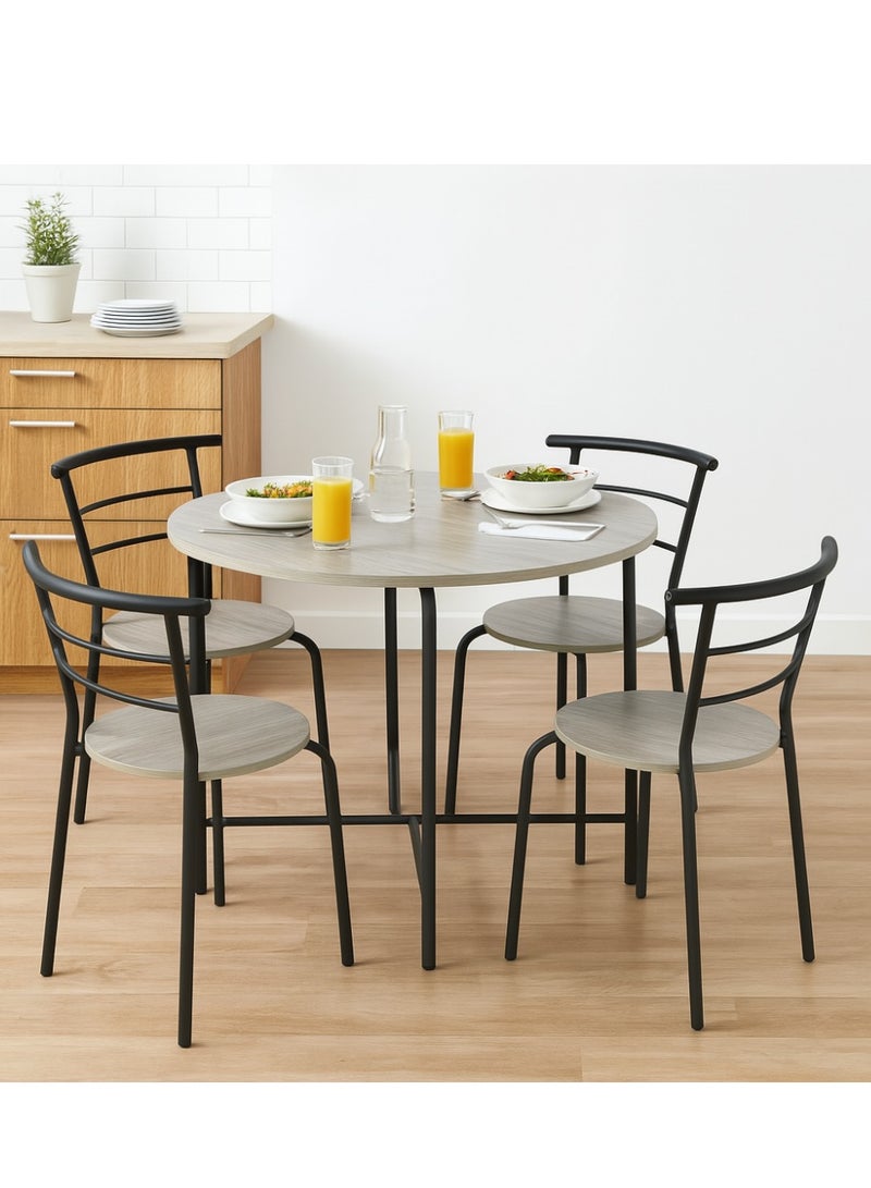 KRESLO Crislo 5-Piece Dining Table Set - Image 1