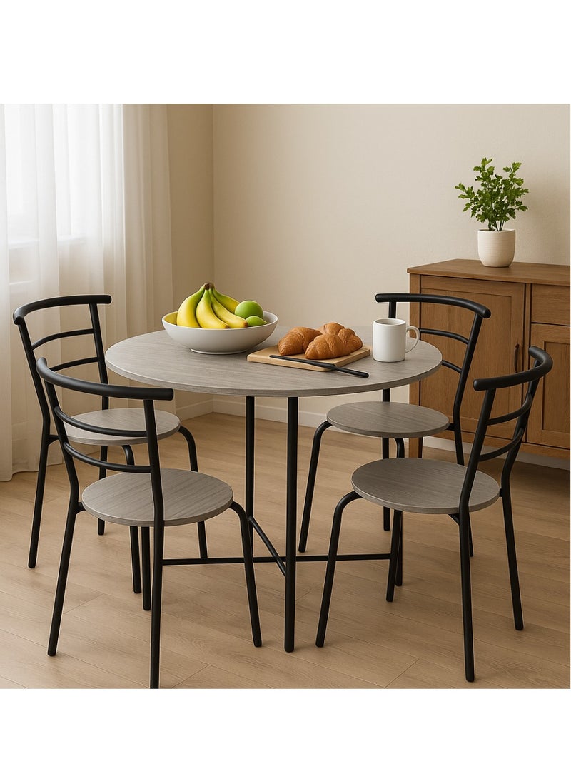 KRESLO Crislo 5-Piece Dining Table Set - Image 5