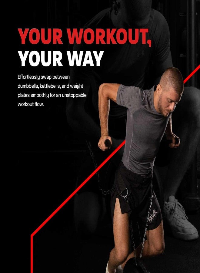 Hawk Sports Dip Belt with Chain for Bodyweight Exercises, Black 6" Padded Weightlifting Belt with 36" Steel Chain and D-Ring Carabiners, Lift 300 lbs. of Dumbbells, Kettlebells, or Weight Plates - Image 4