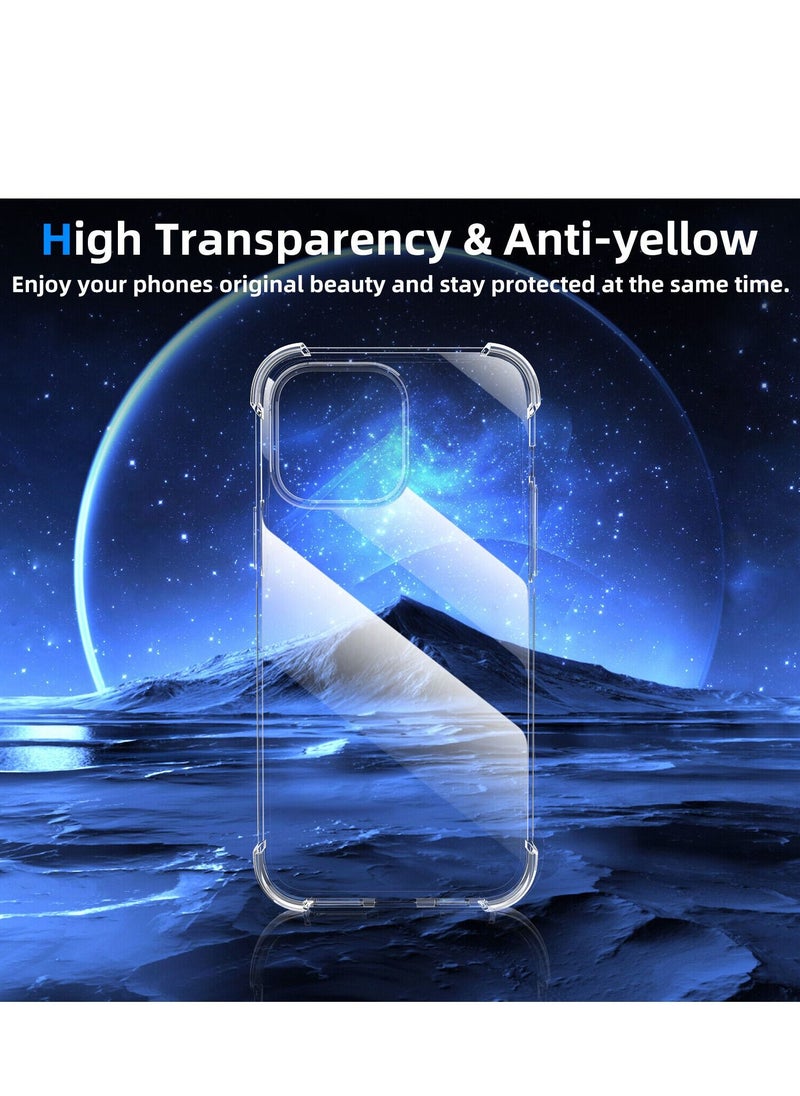 Houmt iPhone 14 Case Clear Soft Flexible TPU Anti-Shock Slim Transparent with 4 Corners Bumper Protective Cover (iPhone 14 Clear)  - Image 3