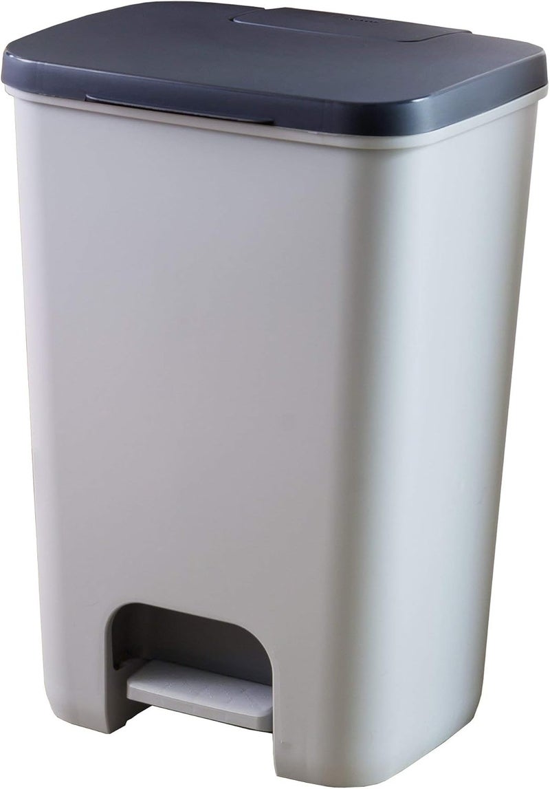Curver ,Essentials,Small Garbage Bin,Cover with Pedal,20L,Gray Color. - Image 1