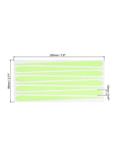 MECCANIXITY MECCANIXITY Glow in The Dark Tape Shooting Star,0.5" 32 Glow Star Sticker Green for Walls Parties Marking Decorations  - Image 2