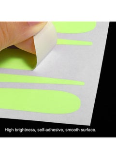 MECCANIXITY MECCANIXITY Glow in The Dark Tape Shooting Star,0.5" 32 Glow Star Sticker Green for Walls Parties Marking Decorations  - Image 4