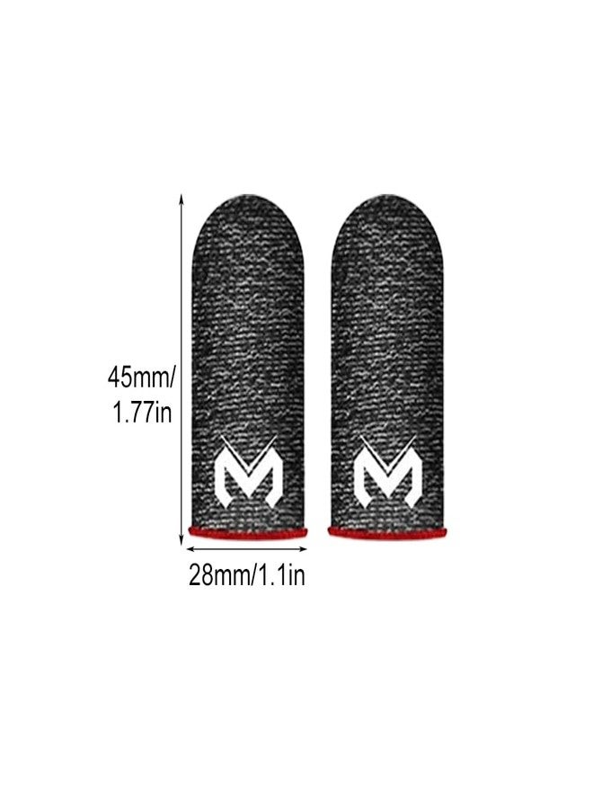 BNYTXV 8 Pack Finger Sleeves for Mobile Gaming, Silver Fiber Thumb Sleeves Protector Phone Gaming, Smooth Operation & Highly Touch-Responsive, Anti-Sweat - Image 2
