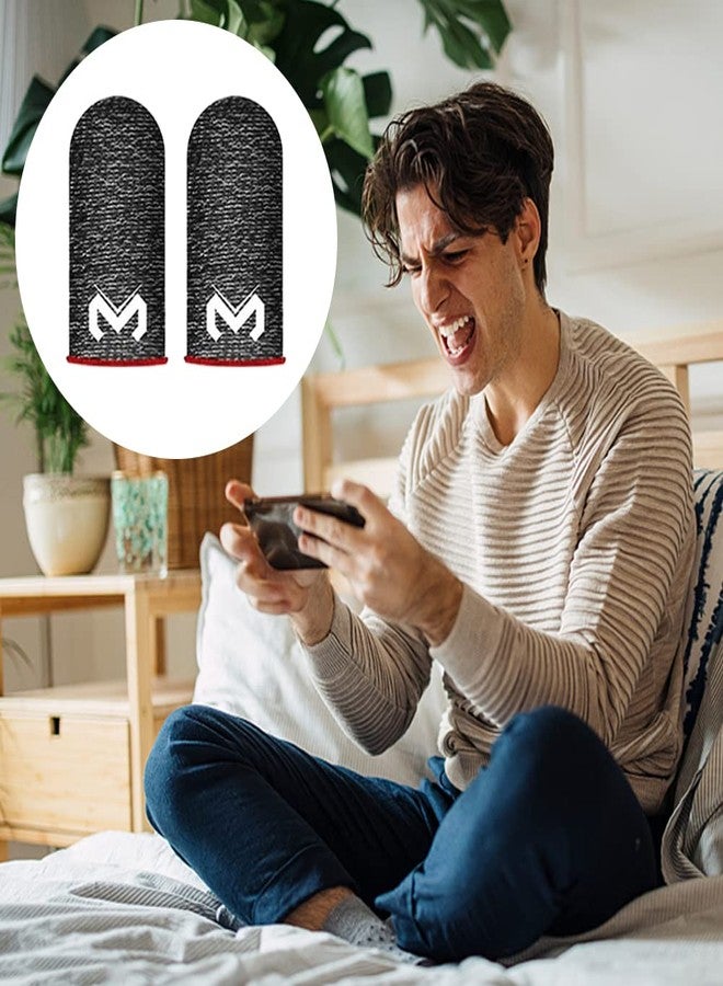 BNYTXV 8 Pack Finger Sleeves for Mobile Gaming, Silver Fiber Thumb Sleeves Protector Phone Gaming, Smooth Operation & Highly Touch-Responsive, Anti-Sweat - Image 3