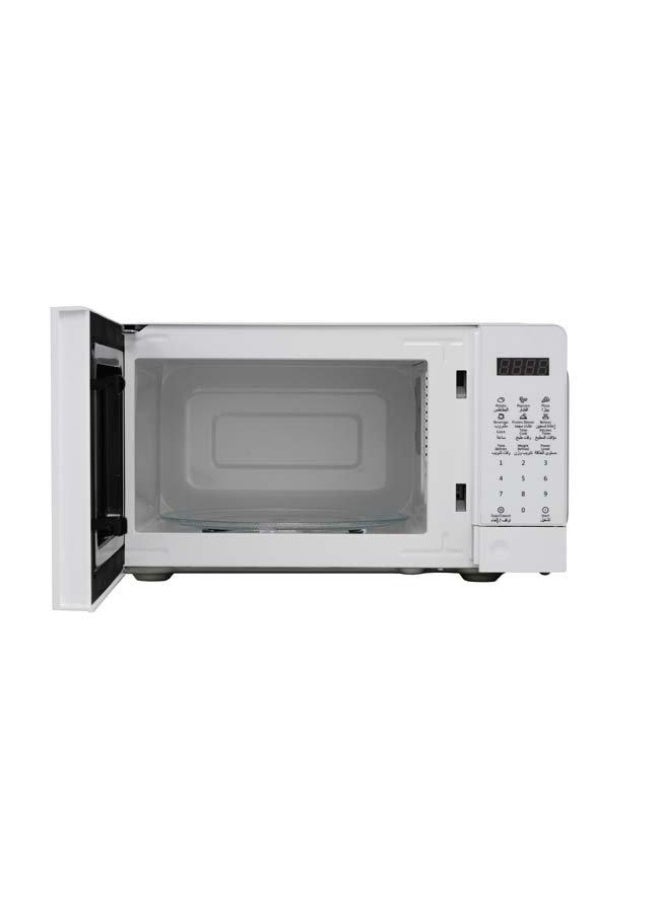 Prime ميكروويف رقمي، 20 لتر، 1100 واط، 6 مستويات طاقة، أبيض - Image 1