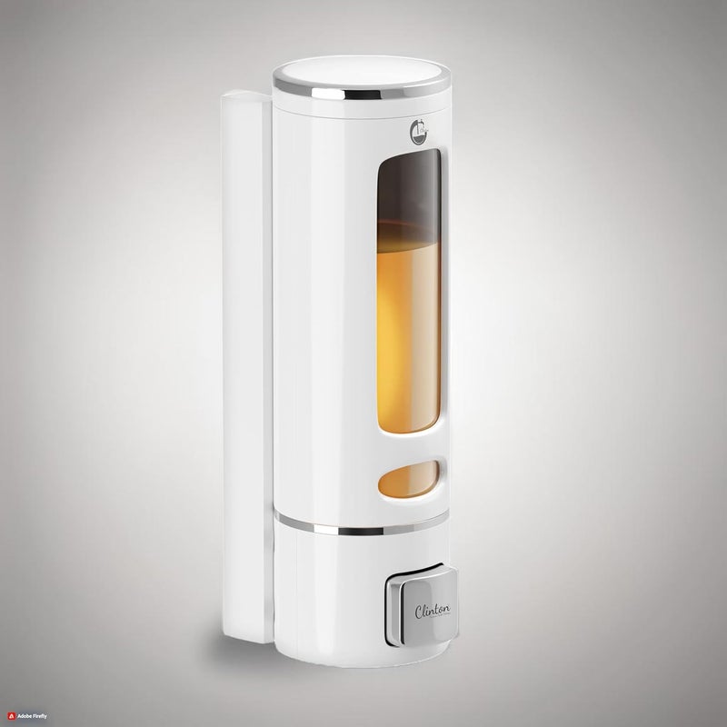 CLINTON 400 مل موزع سائل للصابون مثبت على الحائط CD1013 من ABS - مجموعة من 1 - Image 1