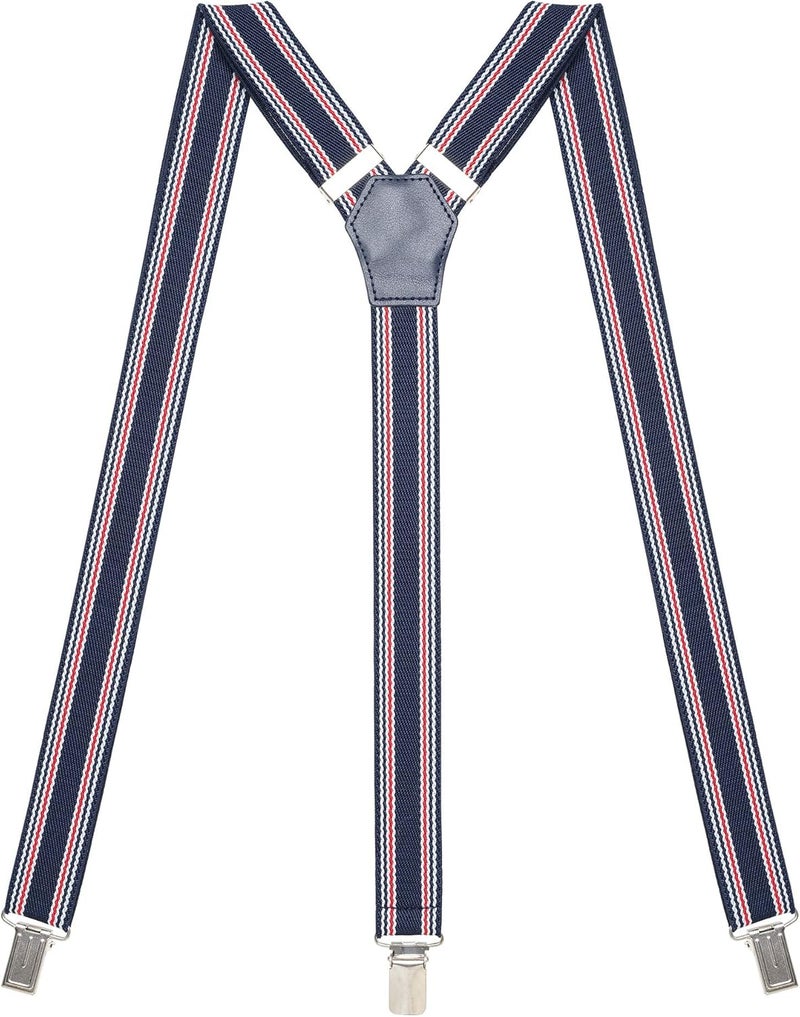 Action Ward Store Womens Suspenders – Y Back Style – 1" Width - Comfortably Adjustable Elastic Straps and Metal Clips - Image 1