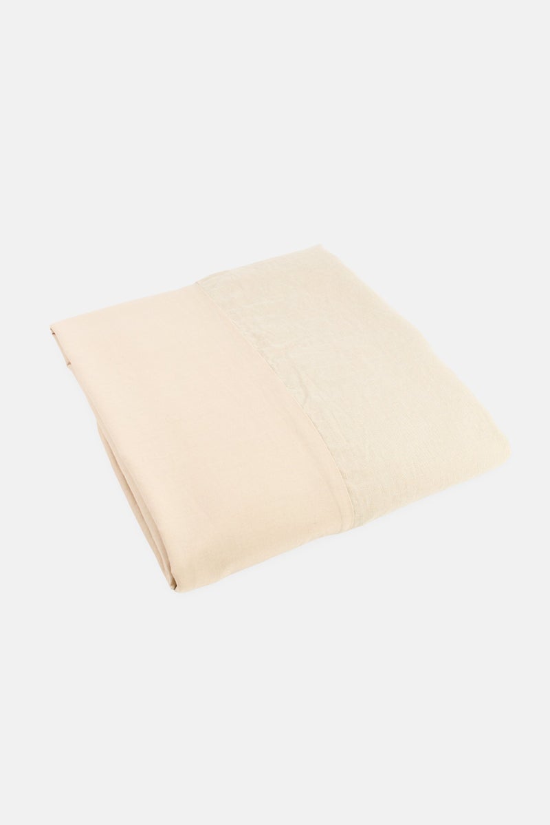 H&M Single Plain Linen Bed Skirt, Taupe  - Image 1