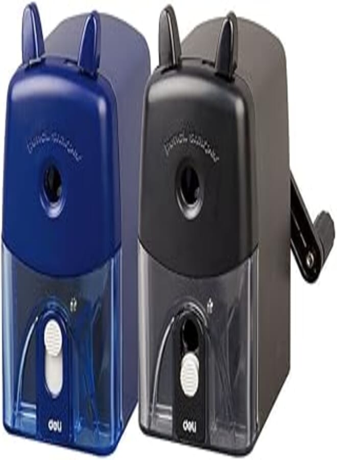 Deli, school supplies, school rotary sharpener, e0635, assorted color, 108x59x102mm, (1 pcs)