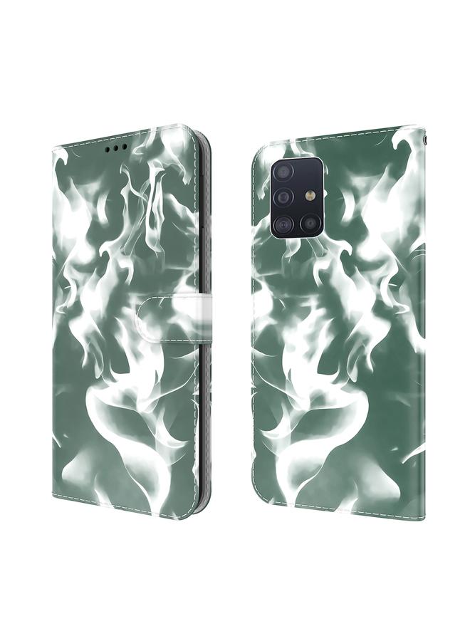 اس-توب جراب لهاتف Samsung Galaxy A71 4G بنمط ضباب سحابي، جراب جلدي قلاب أفقي مع حامل وفتحة بطاقة ومحفظة - Image 2