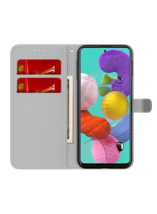 اس-توب جراب لهاتف Samsung Galaxy A71 4G بنمط ضباب سحابي، جراب جلدي قلاب أفقي مع حامل وفتحة بطاقة ومحفظة - Image 3