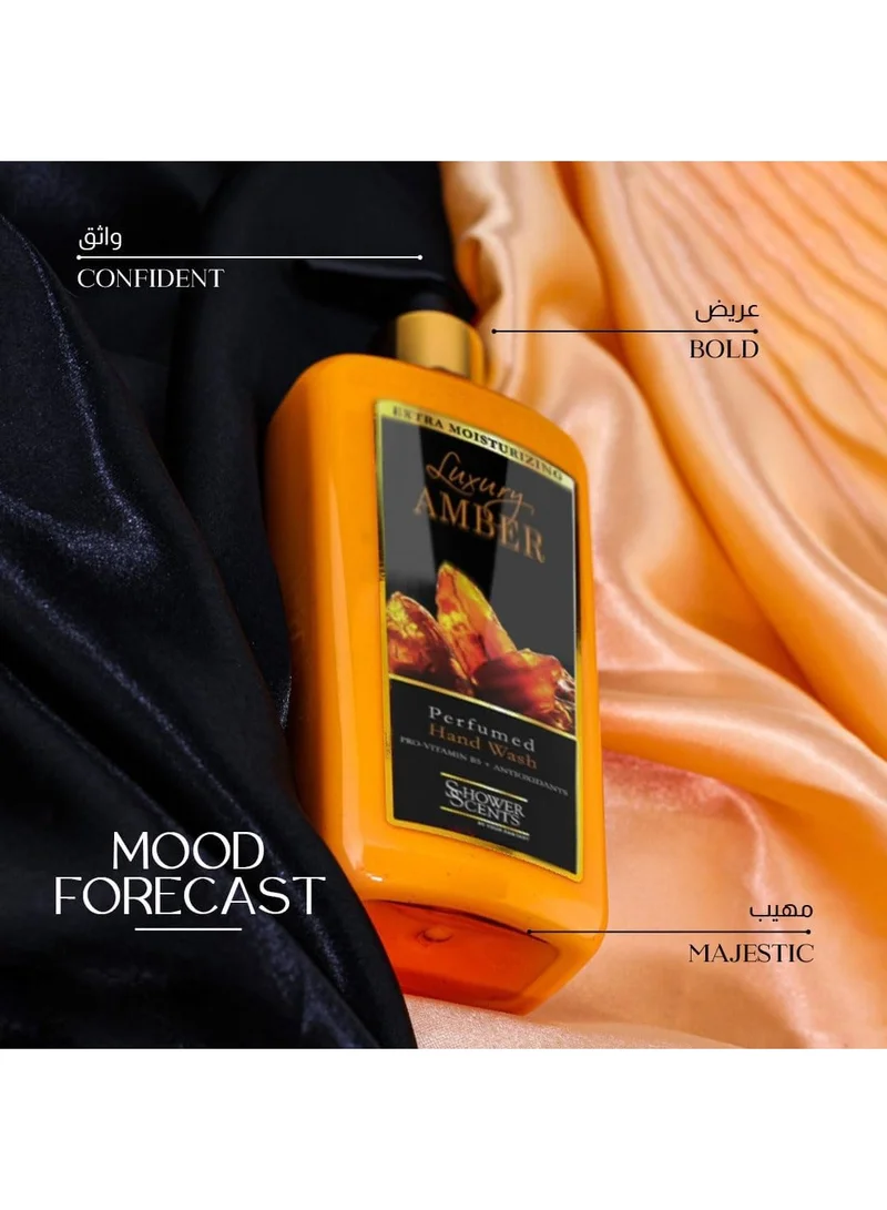 Shower Scents  Shower Scents Luxury Amber extra moisturizing perfumed hand wash 312ml  | Best Price UAE