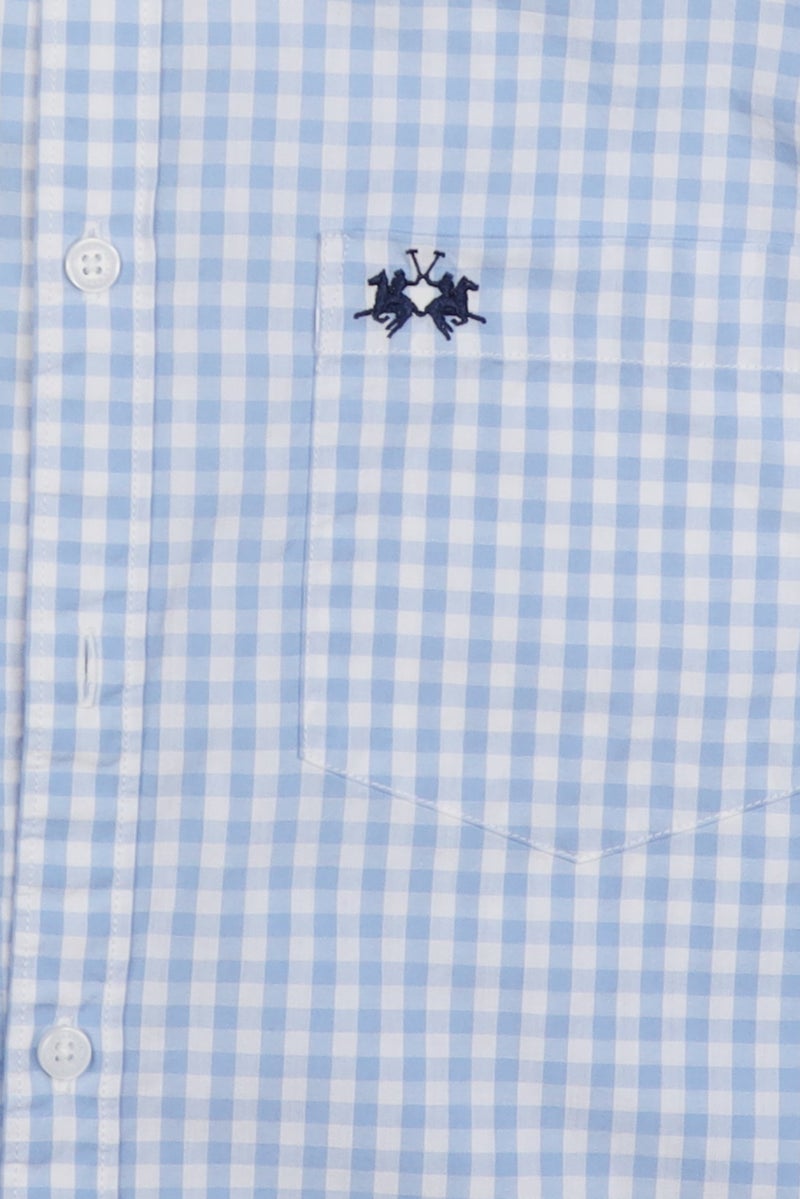 La Martina Men Slim Fit Checkered Long Sleeve Casual Shirt, Multicolor - Image 5