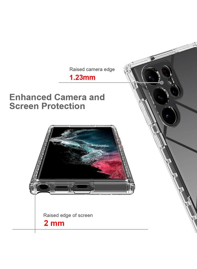 اس-توب جراب لهاتف Samsung Galaxy S23 Ultra 5G، جراب هاتف شفاف متدرج الألوان من مادة TPU + PC - Image 4