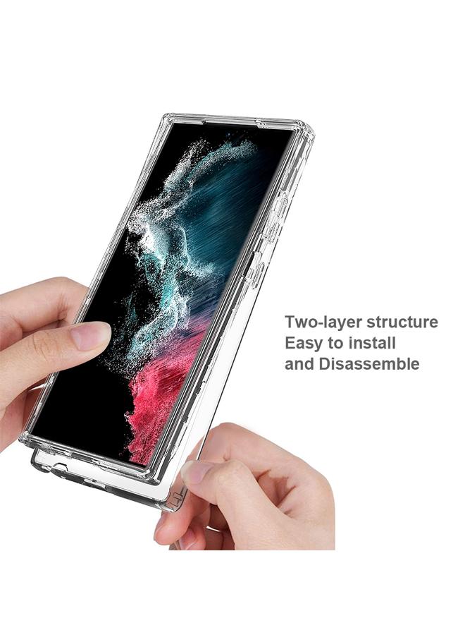 اس-توب جراب لهاتف Samsung Galaxy S23 Ultra 5G، جراب هاتف شفاف متدرج الألوان من مادة TPU + PC - Image 5