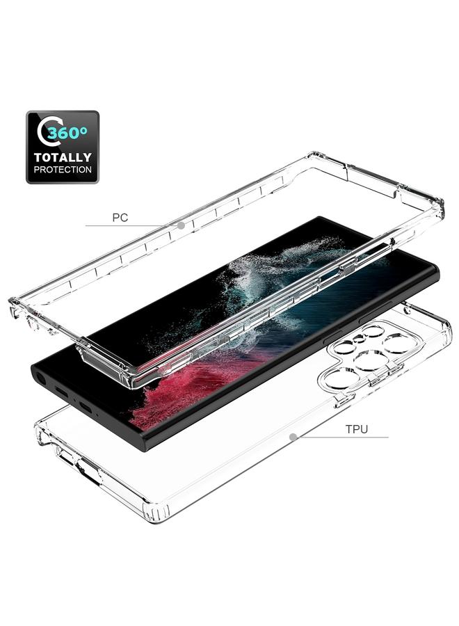 اس-توب جراب لهاتف Samsung Galaxy S23 Ultra 5G، جراب هاتف شفاف متدرج الألوان من مادة TPU + PC - Image 3