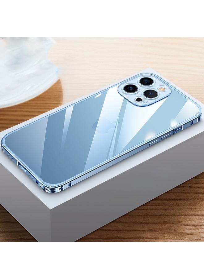 اس-توب جراب لهاتف iPhone 14 Pro بإطار معدني شفاف عالي الدقة - Image 1