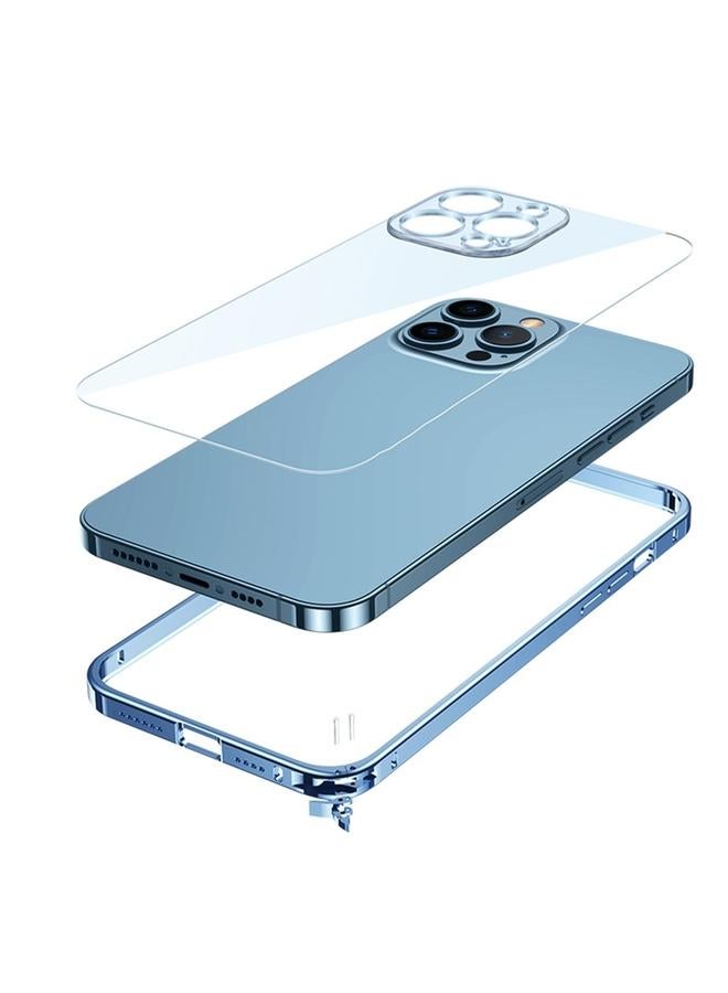 اس-توب جراب لهاتف iPhone 14 Pro بإطار معدني شفاف عالي الدقة - Image 4