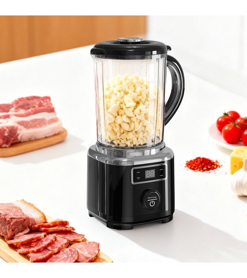 White Portable 3 Blade Fruit Juicer With LED Display USB Rechargeable For Smoothies Milkshakes And Juices - Image 4