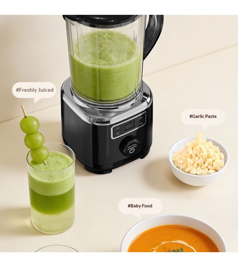 White Portable 3 Blade Fruit Juicer With LED Display USB Rechargeable For Smoothies Milkshakes And Juices - Image 3