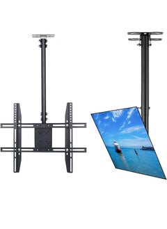 Tilting Ceiling TV Mount Bracket Roof VESA Wall Mount for 23-65 Inch Oled Led Qled TVs with Adjustable Arm Load up to 30KG Max VESA 600×400mm