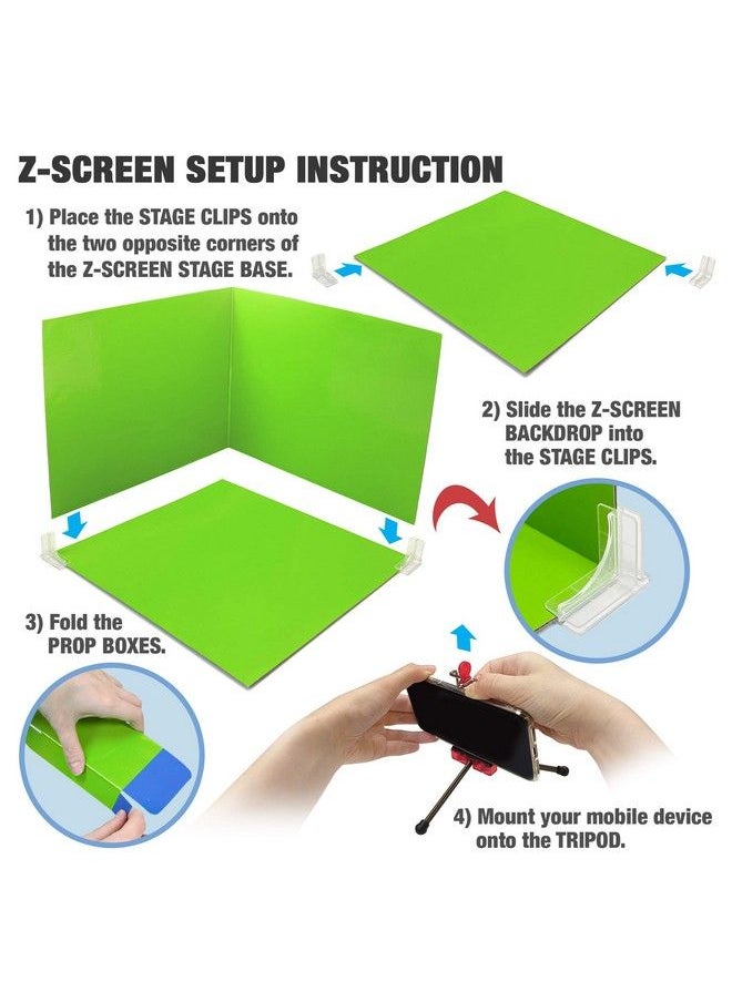 Zing - Klikbot Zanimation Studio Includes 2 Klikbots Phone Stand/Holder And 2 Sided Backdrop Screen For Ages 6 And Up - Image 1