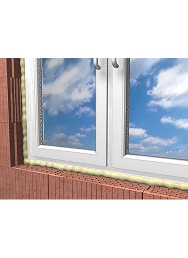 Fischer Fischer 2pcs Fast Bonding PU Foam 750ml (98011) â€“ Expanding Insulation Foam, Up to 41L Coverage | Ideal for Filling, Sealing & Insulating Windows, Gaps & Joints  - Image 2