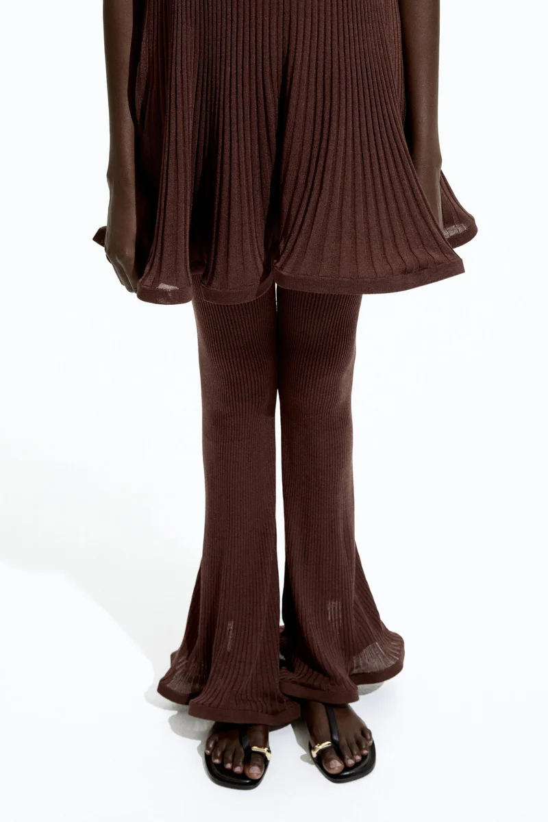 اتش اند ام بنطلون من مزيج الحرير