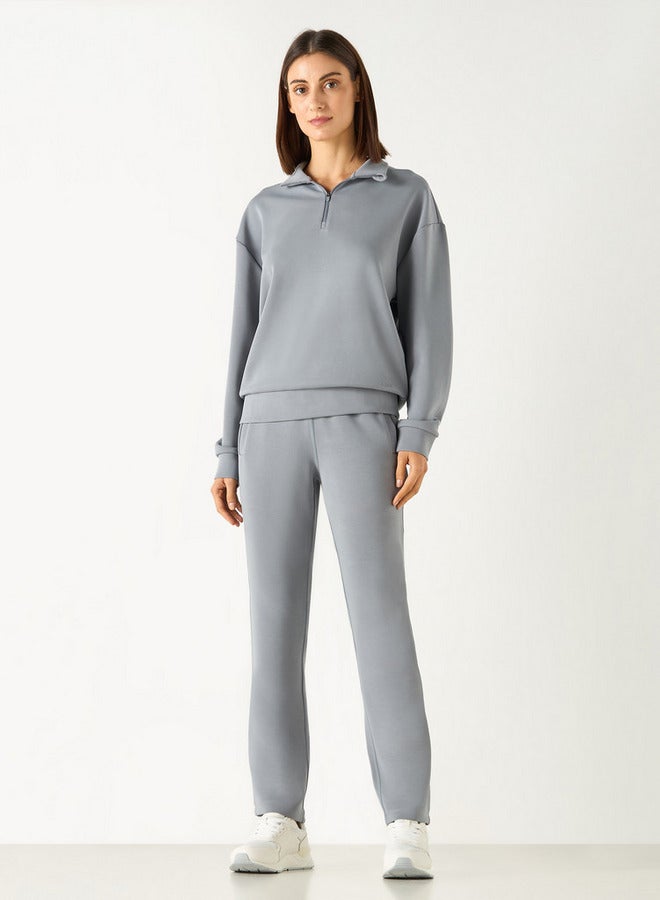 ADOT by Splash Solid Track Pants with Elasticated Waistband and Pockets - Image 2