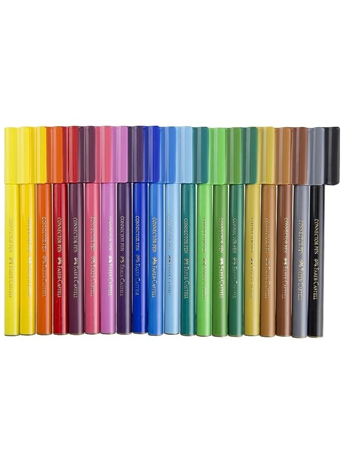 FABER-CASTELL مجموعة أقلام فلوماستر ملونة مكونة من 30 قطعة - Image 1