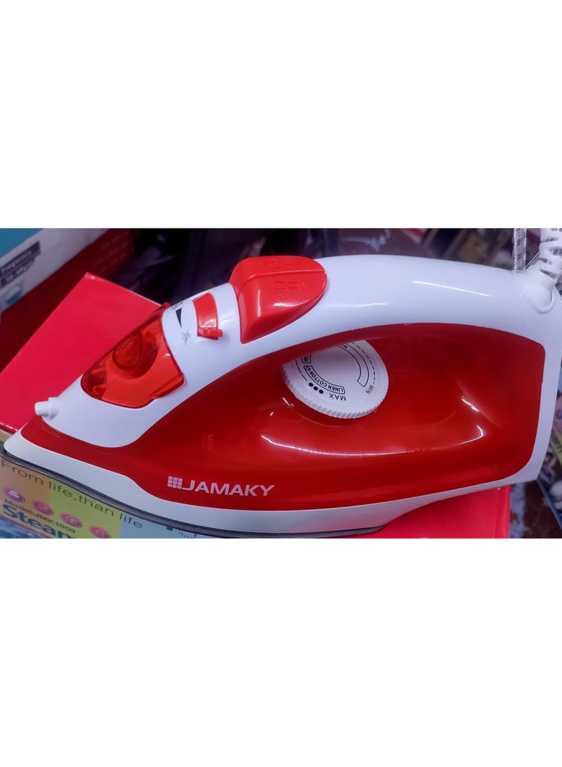 جهاز كي بخار للملابس من جاماكى بقدرة 2600 وات قاعدة مطلية لمنع الالتصاق خفيفة الوزن هيتر قوى للكوى الملابس بسهوله -jmk1009 - Image 4