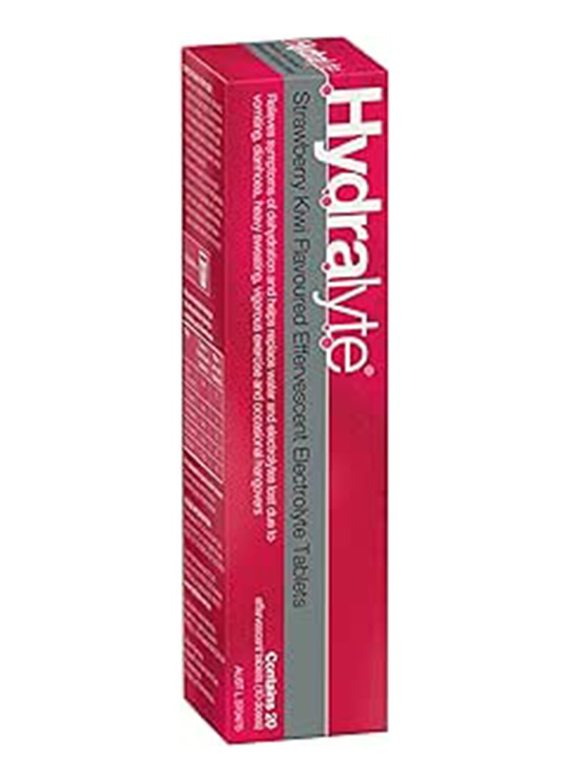 Hydralyte - Effervescent Electrolyte Tablet Strawberry Kiwi Flavoured 20 Servings - Image 1