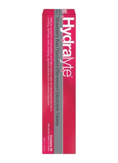 Hydralyte Effervescent Electrolyte Tablet Strawberry Kiwi Flavoured 20 Servings  - Image 2