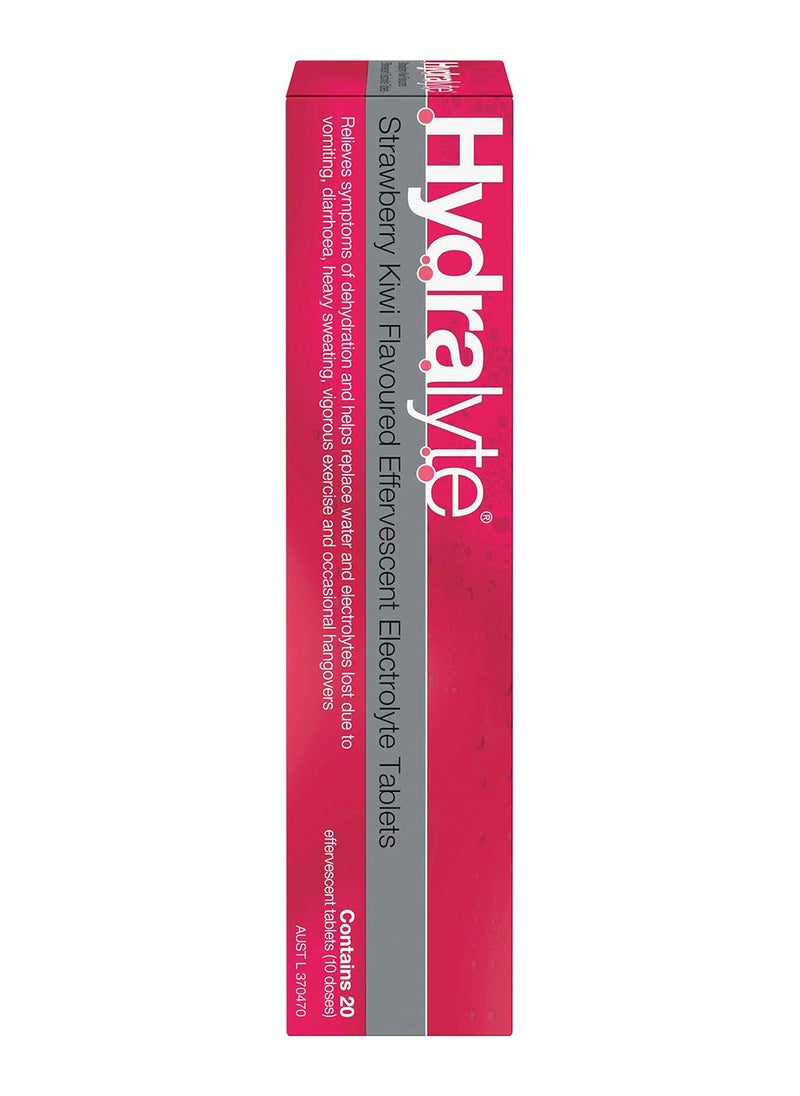 Hydralyte - Effervescent Electrolyte Tablet Strawberry Kiwi Flavoured 20 Servings - Image 1