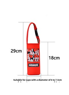 Insulated Child Cup Sleeve Neoprene Anti-Scald Square Minnie